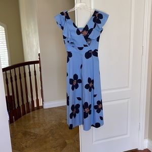 Kate Spade New York Grand Floral Midi Dress- Size 2- Priced to sell fast!
